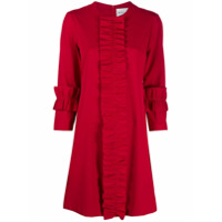 Blumarine Vestido com acabamento de babados - Vermelho