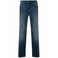BOSS Calça jeans slim com cintura média - Azul