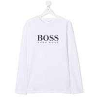 Boss Kids Camiseta com estampa de logo - Branco