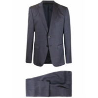 BOSS Terno slim com abotoamento simples - Azul