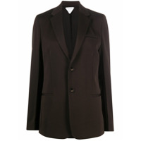 Bottega Veneta Blazer abotoamento simples com lapelas - Marrom