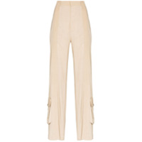 Bottega Veneta Calça de veludo com listra - Neutro