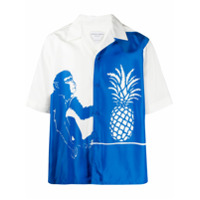 Bottega Veneta Camisa com estampa de tropical - Branco