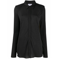 Bottega Veneta Camisa translúcida com abotoamento - Preto