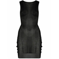 Bottega Veneta Regata translúcida canelada - Preto