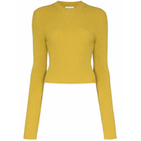 Bottega Veneta Suéter de tricô canelado - Amarelo