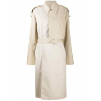 Bottega Veneta Trench coat com sobreposição - Neutro