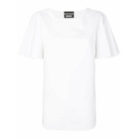Boutique Moschino Camiseta com babados nas mangas - Branco