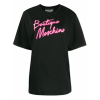 Boutique Moschino Camiseta com estampa de logo - Preto
