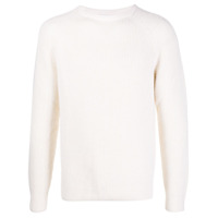 Brioni Suéter decote careca de tricô - Branco