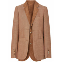 Burberry Blazer de alfaiataria estampado - Marrom