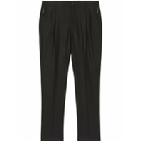 Burberry Calça chino slim flanelada - Preto