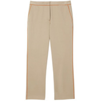 Burberry Calça cropped com acabamento contrastante - Neutro