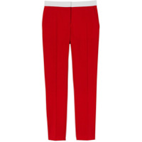 Burberry Calça de alfaiataria bicolor - Vermelho