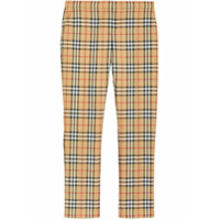 Burberry Calça de alfaiataria xadrez - Amarelo