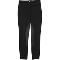 Burberry Calça de jersey com recorte em couro - Preto