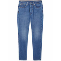 Burberry Calça jeans reta cintura média - Azul