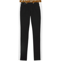 Burberry Calça jeans reta com estampa - Preto