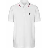 Burberry Camisa polo com detalhe de listra icônica - Branco