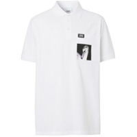 Burberry Camisa polo com estampa de cisne - Branco