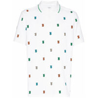 Burberry Camisa polo mangas curtas com estampa monogramada - Branco