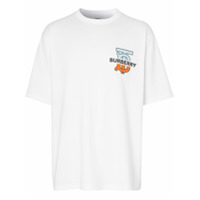 Burberry Camiseta com aplicação monogramada - Branco