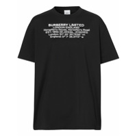 Burberry Camiseta com estampa de localização - Preto