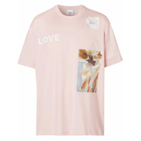 Burberry Camiseta com estampa Love Swan - Rosa