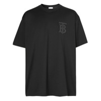 Burberry Camiseta com estampa monogramada - Preto