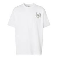 Burberry Camiseta com patch de logo - Branco