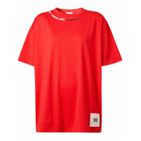 Burberry Camiseta oversized com estampa - Vermelho