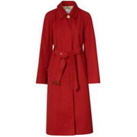 Burberry Casaco Tropical com cinto - Vermelho