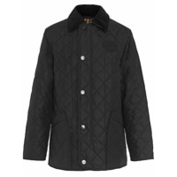 Burberry Diamond Quilted Thermoregulated Barn Jacket - Preto
