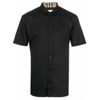 Burberry embroidered TB short-sleeved shirt - Preto