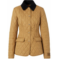 Burberry Jaqueta matelassê de veludo cotelê - Marrom