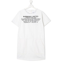 Burberry Kids Camiseta com estampa gráfica - Branco