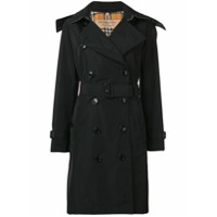 Burberry Trench coat com abotoamento duplo - Preto