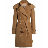Burberry Trench coat com capuz removível - Marrom