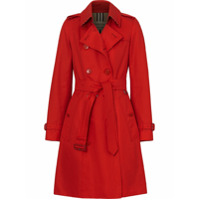 Burberry Trench coat Gabardine de algodão - Vermelho