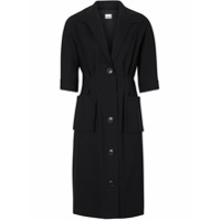 Burberry Vestido mangas curtas de lã - Preto