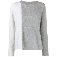 By Malene Birger colour block knitted jumper - Cinza