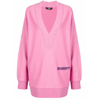 Calvin Klein 205W39nyc oversized v-neck sweatshirt - Rosa