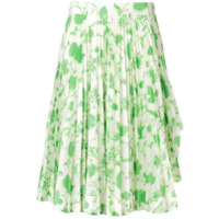 Calvin Klein 205W39nyc Saia plissada floral - Verde
