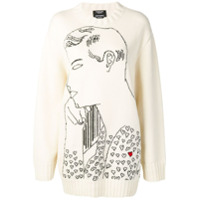 Calvin Klein 205W39nyc Suéter Warhol com padronagem - Branco