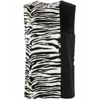 Calvin Klein Blusa com estampa de zebra - Preto