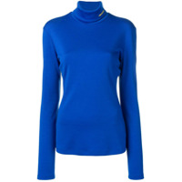 Calvin Klein Blusa de tricô com gola alta - Azul