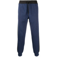 Calvin Klein Calça esportiva cenoura com listra lateral - Azul