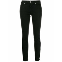 Calvin Klein Calça jeans skinny cintura alta - Preto