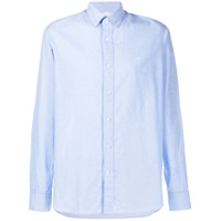 Calvin Klein Camisa com acabamento engomado - Azul