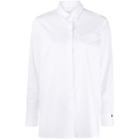 Calvin Klein Camisa com bolso e acabamento engomado - Branco